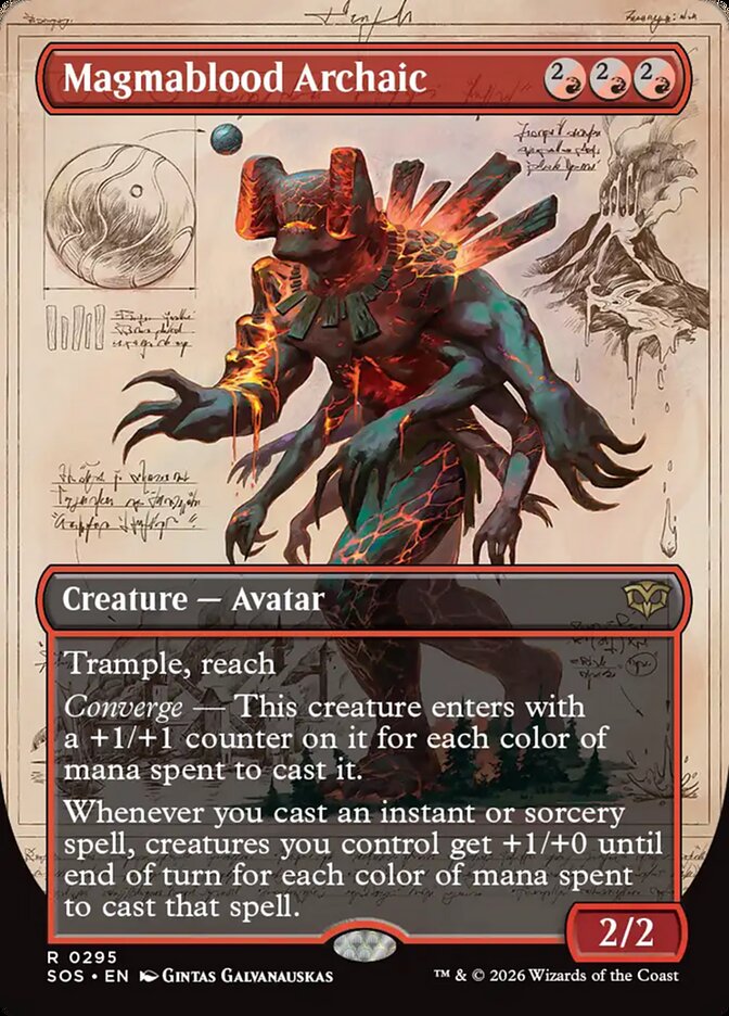 Magmablood Archaic, Secrets Of Strixhaven Card Art