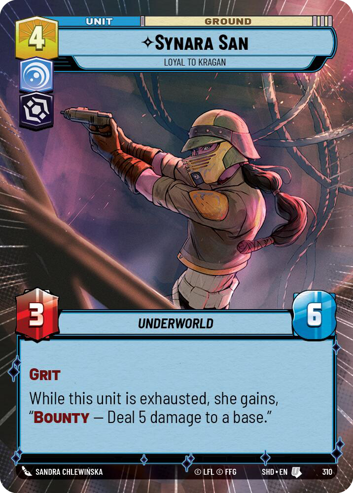 Synara San, Loyal to Kragan - Hyperspace Foil