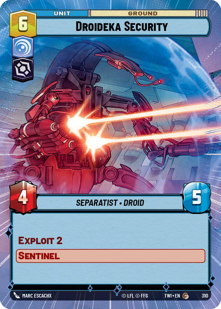Droideka Security, Twilight of the Republic Card Art