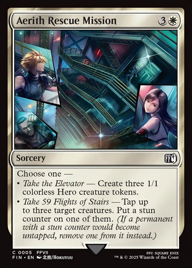 Aerith Rescue Mission, Final fantasy Card Art