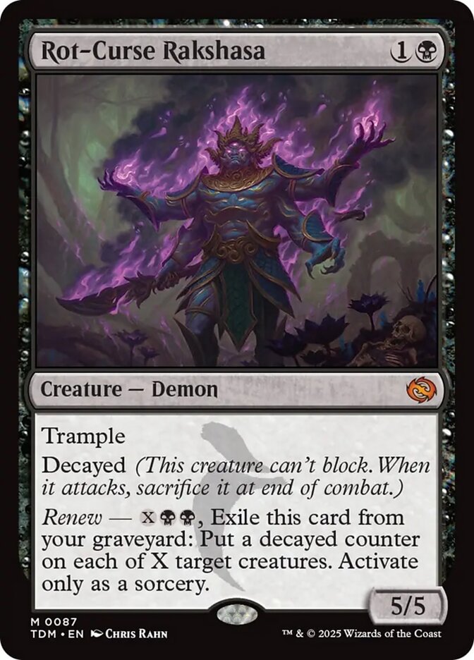 Rot-Curse Rakshasa, Tarkir: dragonstorm Card Art