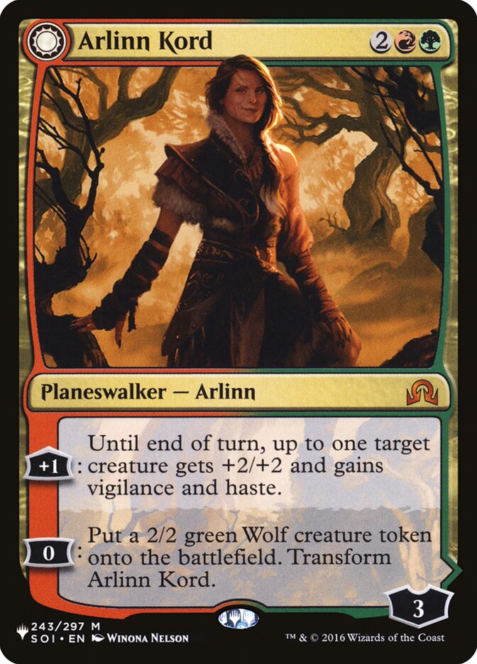 Arlinn Kord // Arlinn, Embraced by the Moon, The List Card Art