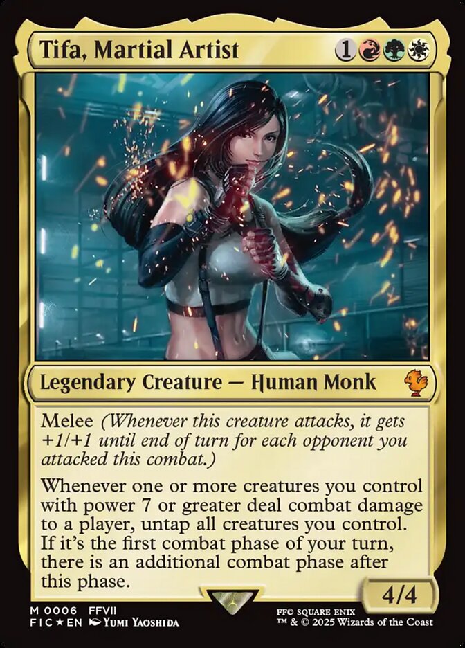 Tifa, Martial Artist, Final fantasy commander Card Art