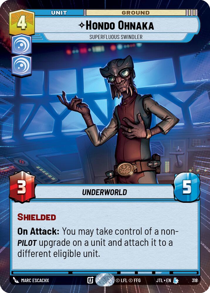Hondo Ohnaka, Superfluous Swindler, Jump to Lightspeed Card Art