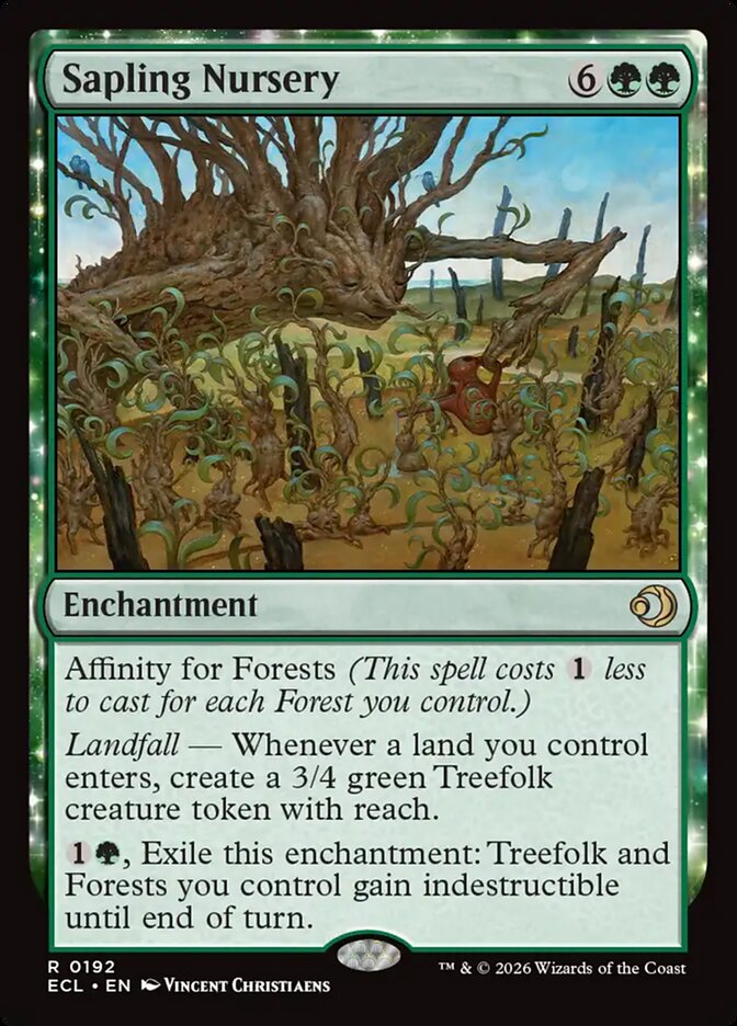 Sapling Nursery, Lorwyn Eclipsed Card Art