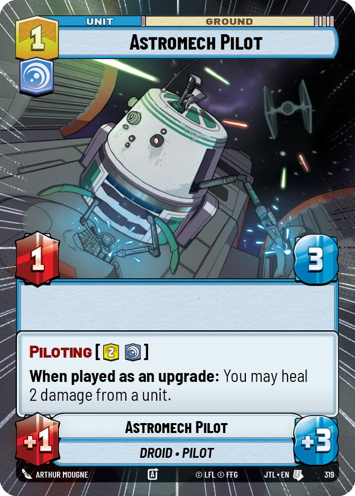 Astromech Pilot, Jump to Lightspeed Card Art