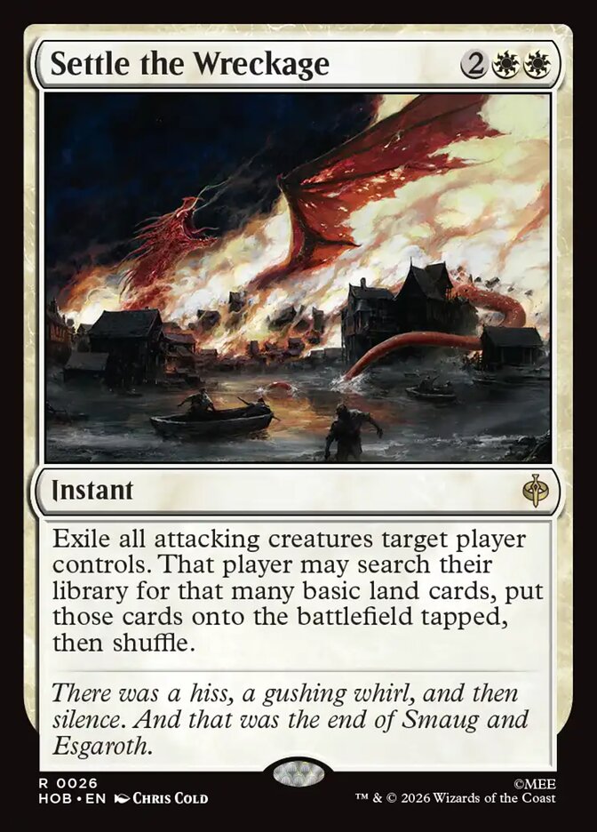 Settle the Wreckage, The Hobbit Card Art