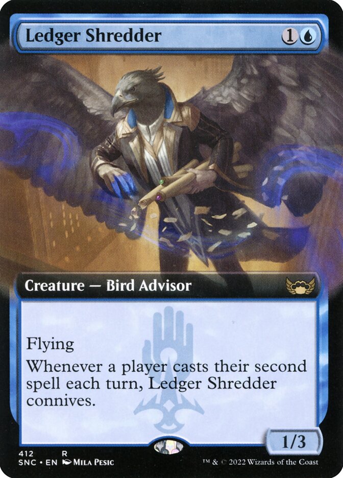 Ledger Shredder, Streets of new capenna Card Art