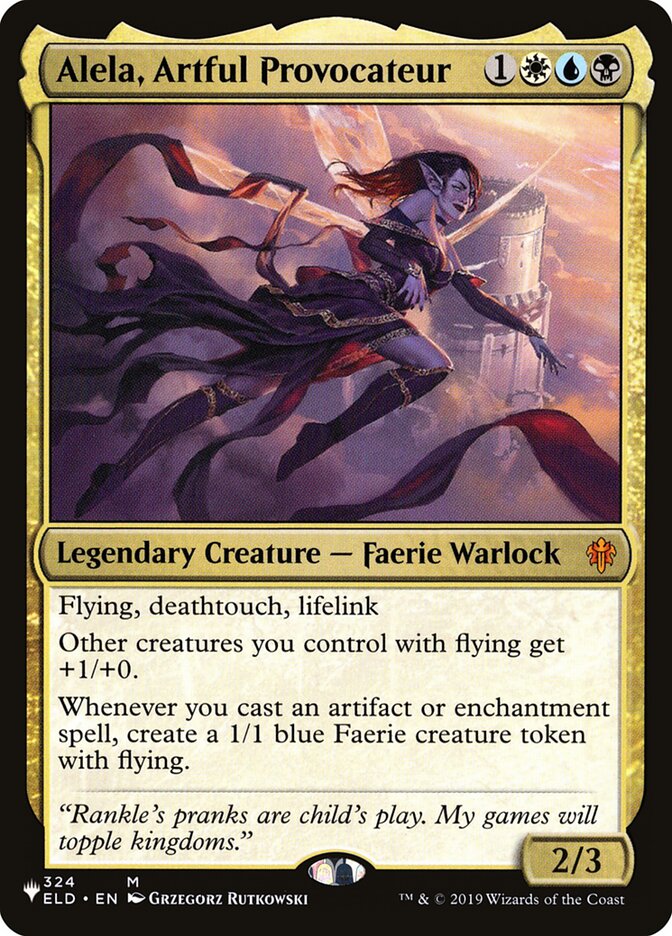 Alela, Artful Provocateur, The List Card Art