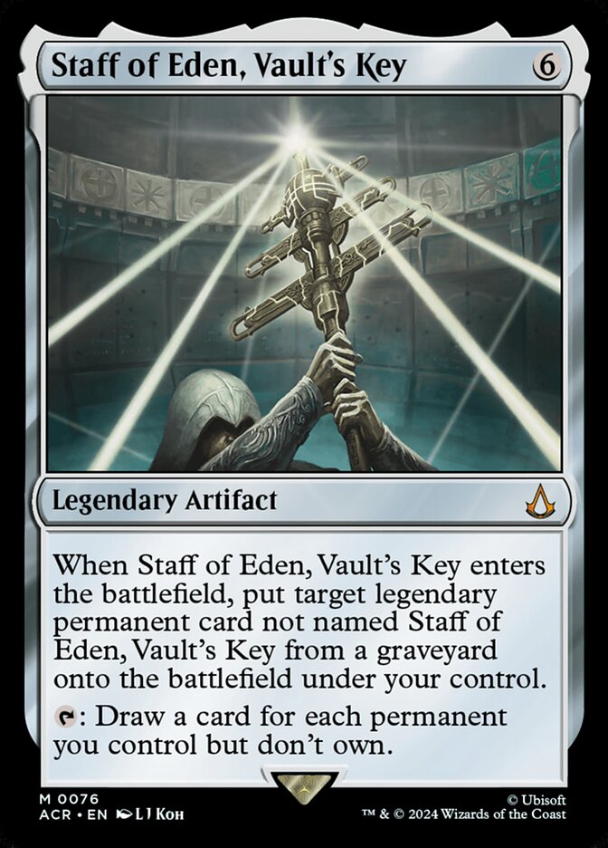 Staff of Eden, Vault's Key, Assassin'S Creed Card Art