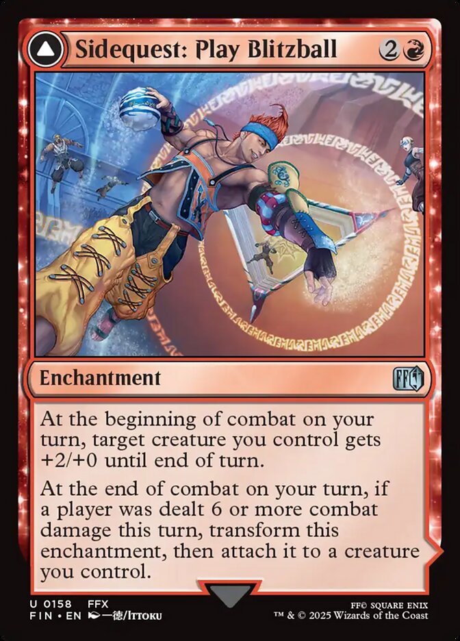 Sidequest: Play Blitzball // World Champion, Celestial Weapon, Final fantasy Card Art