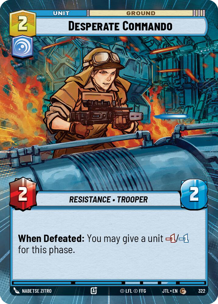 Desperate Commando, Jump to Lightspeed Card Art