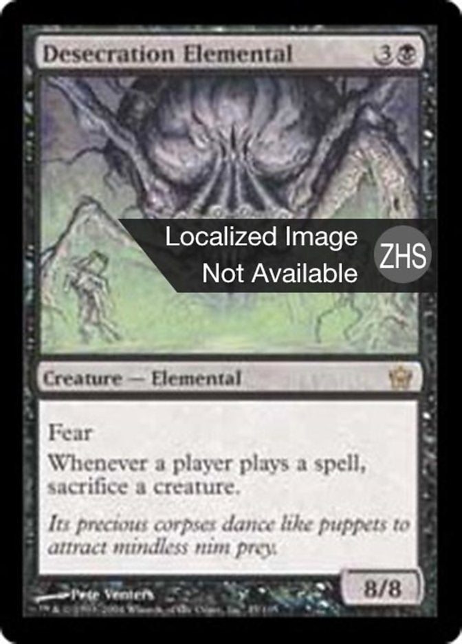 Desecration Elemental, Fifth Dawn Card Art