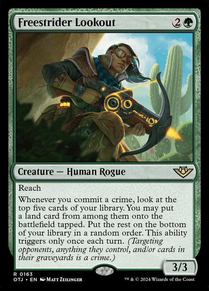 Freestrider Lookout, Outlaws of thunder junction Card Art