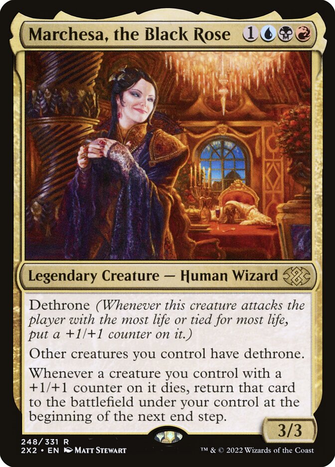 Marchesa, the Black Rose, Double Masters 2022 Card Art