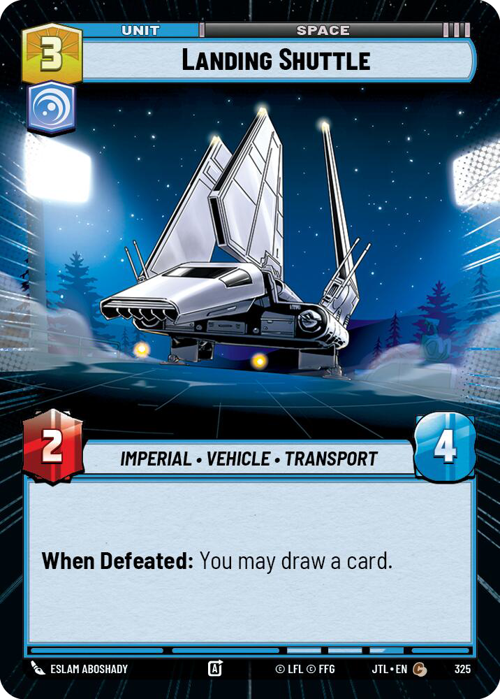 Landing Shuttle, Jump to Lightspeed Card Art