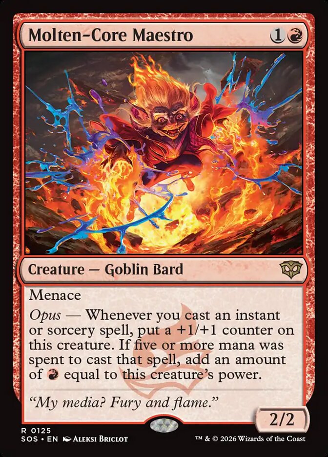Molten-Core Maestro, Secrets Of Strixhaven Card Art