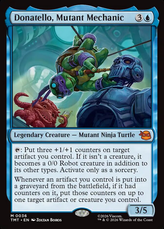 Donatello, Mutant Mechanic, Teenage Mutant Ninja Turtles Card Art