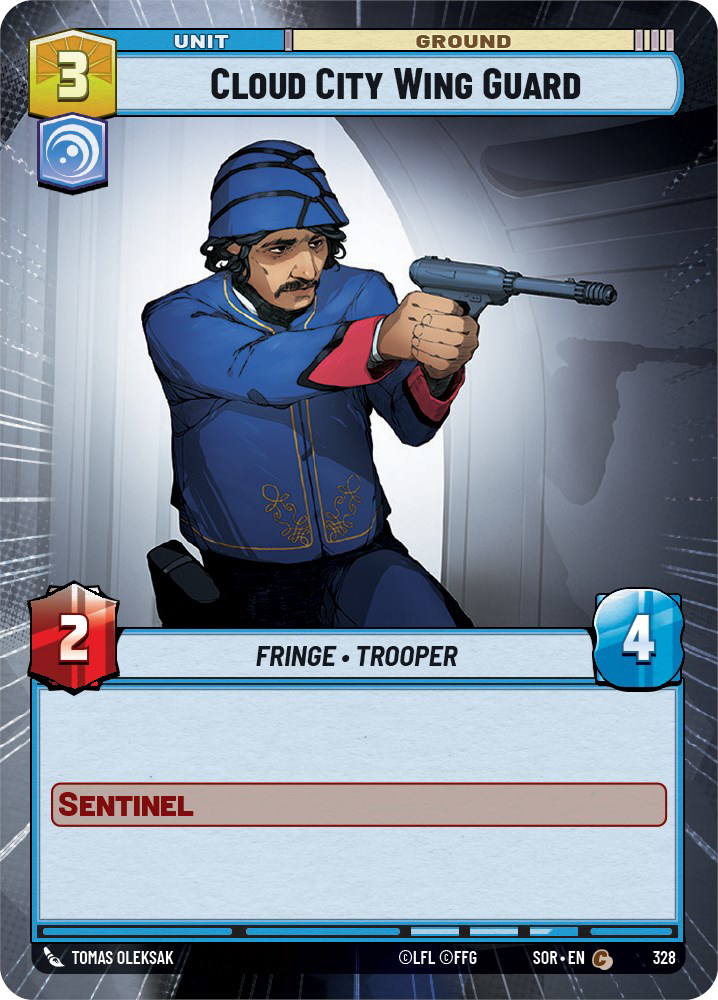 Cloud City Wing Guard, Spark of Rebellion Card Art