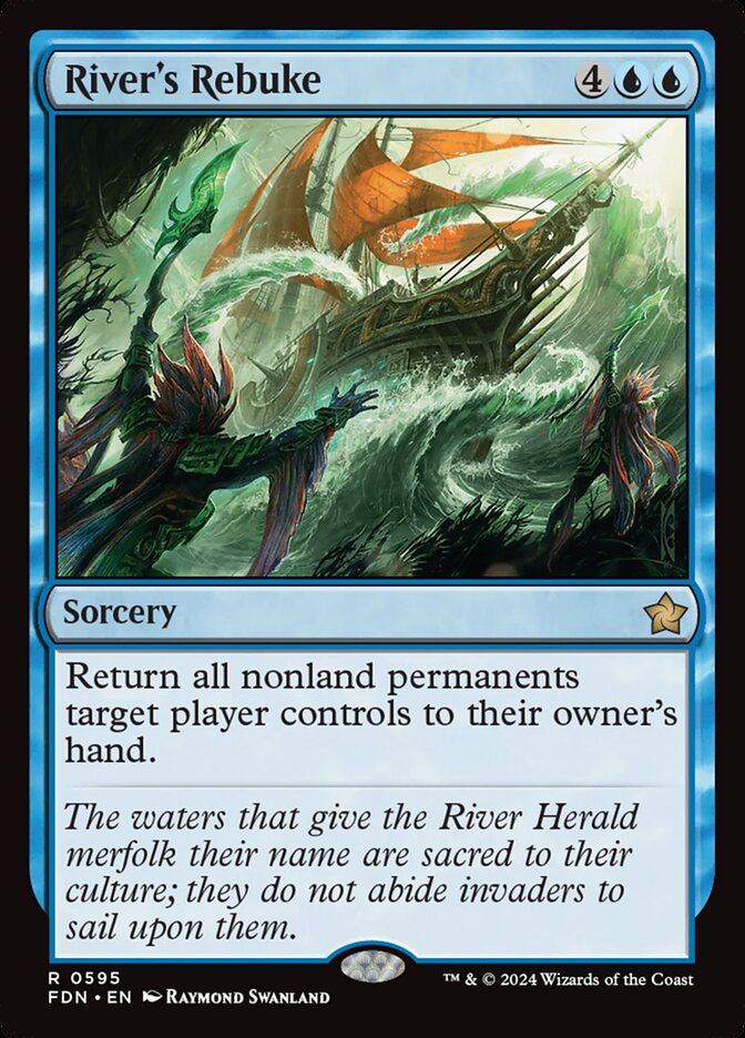 River's Rebuke, Foundations Card Art