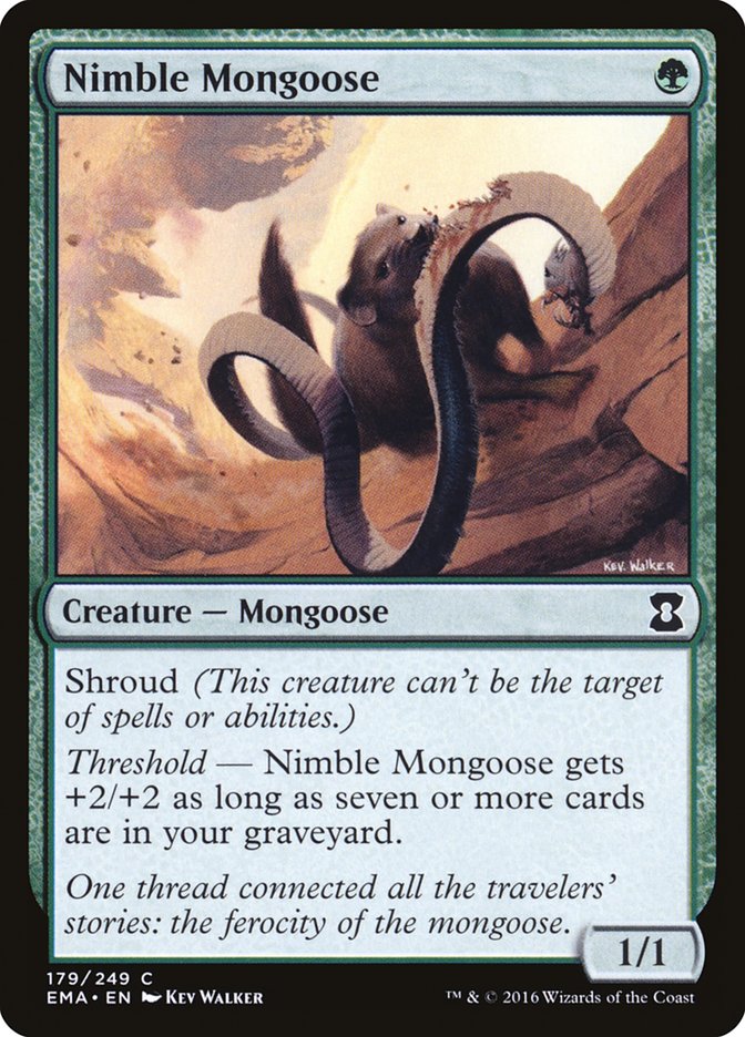 Nimble Mongoose, Eternal masters Card Art