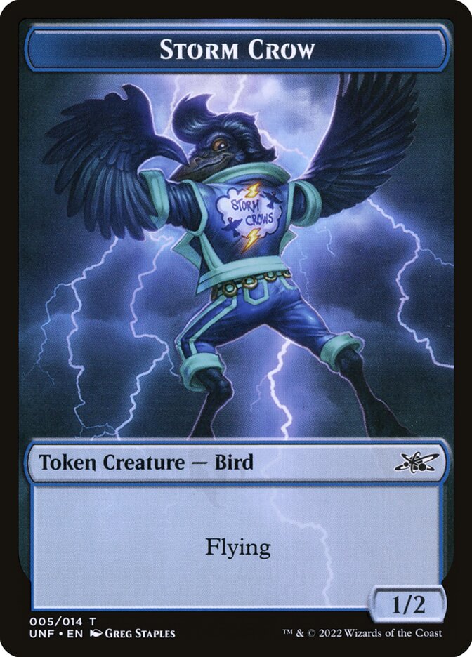 Storm Crow, Unfinity Tokens Card Art