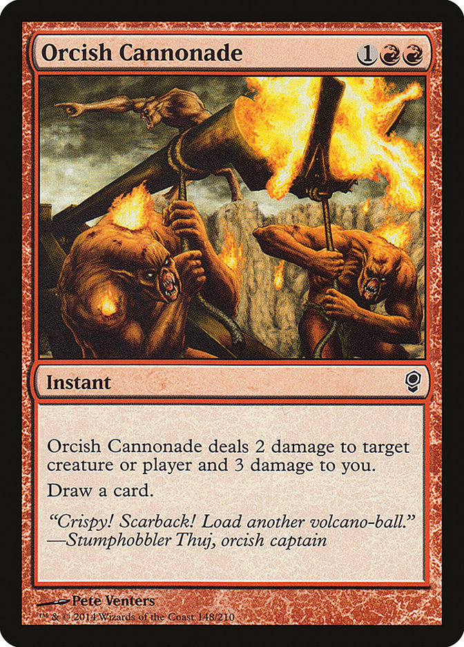 Orcish Cannonade, Conspiracy Card Art