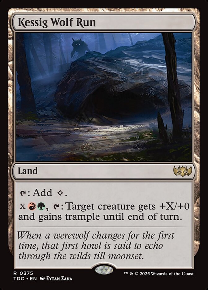 Kessig Wolf Run, Tarkir: dragonstorm commander Card Art
