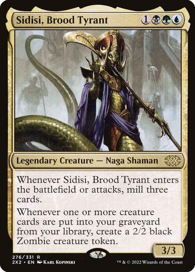 Sidisi, Brood Tyrant, Double masters 2022 Card Art