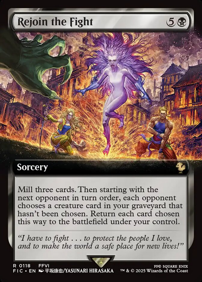 Rejoin the Fight, Final fantasy commander Card Art