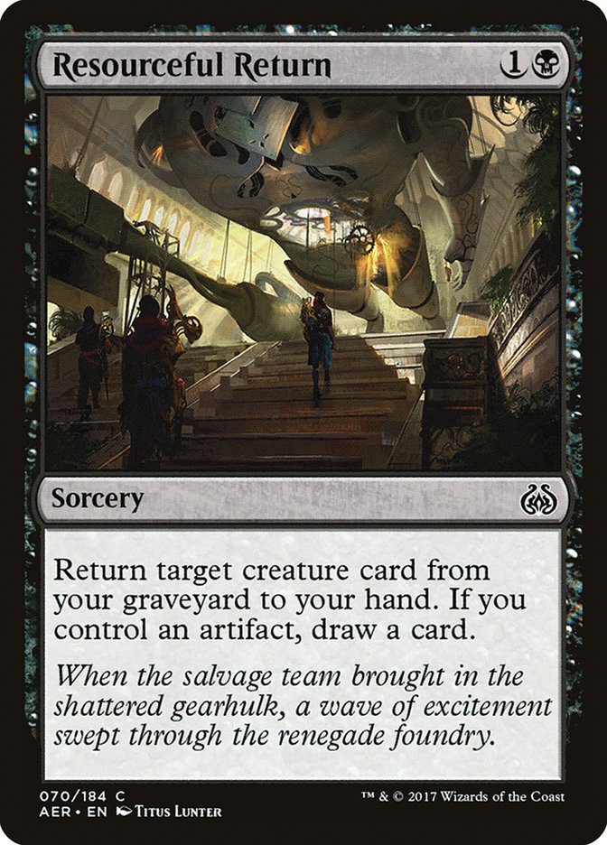Resourceful Return, Aether revolt Card Art