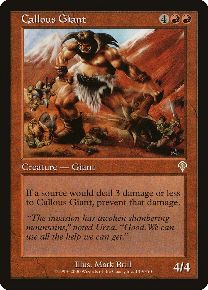 Callous Giant, Invasion Card Art