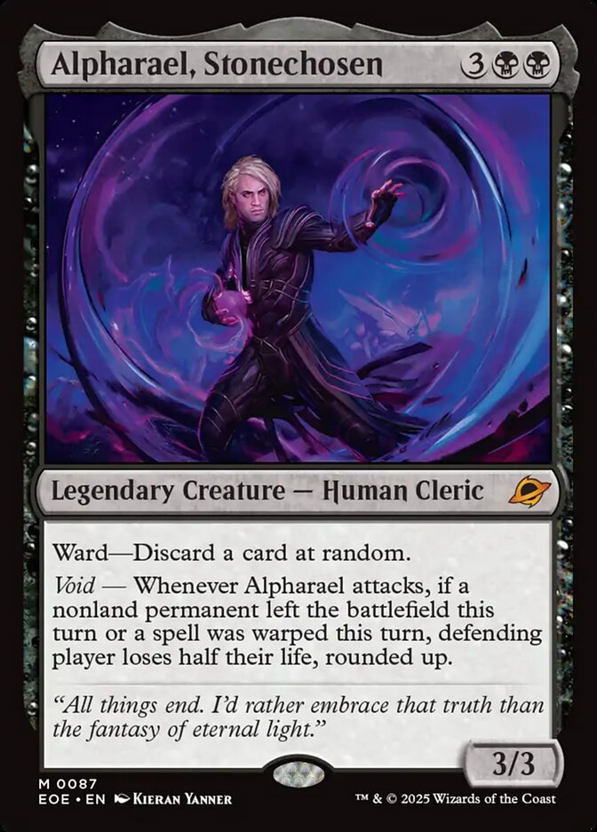 Alpharael, Stonechosen, Edge of eternities Card Art