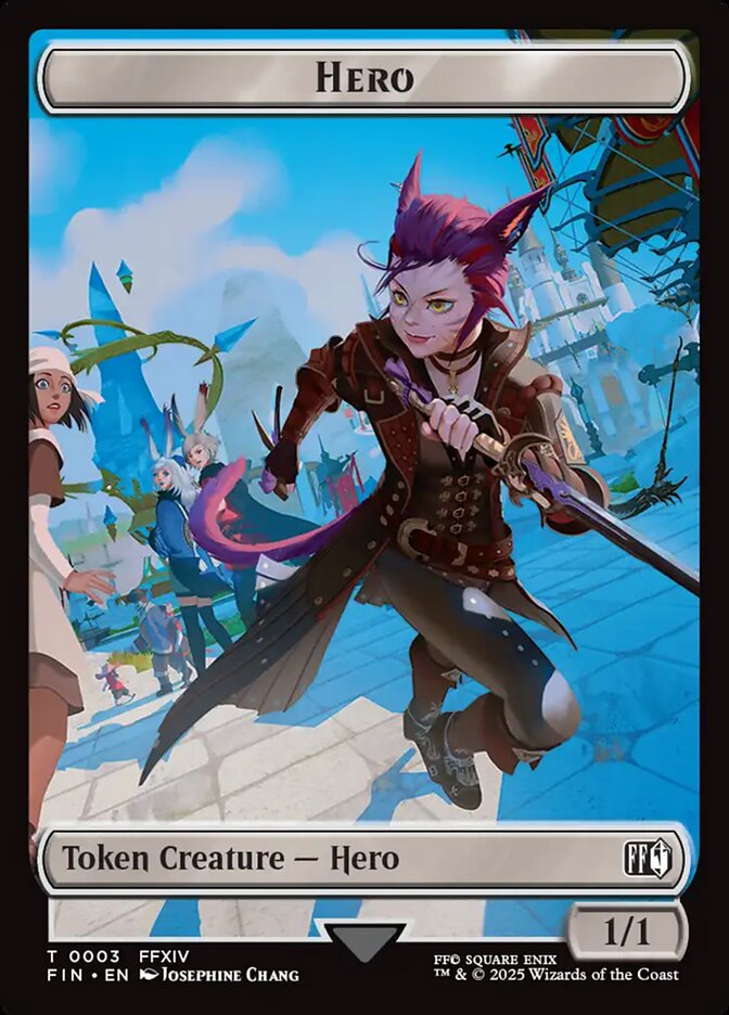 Hero, Final fantasy tokens Card Art