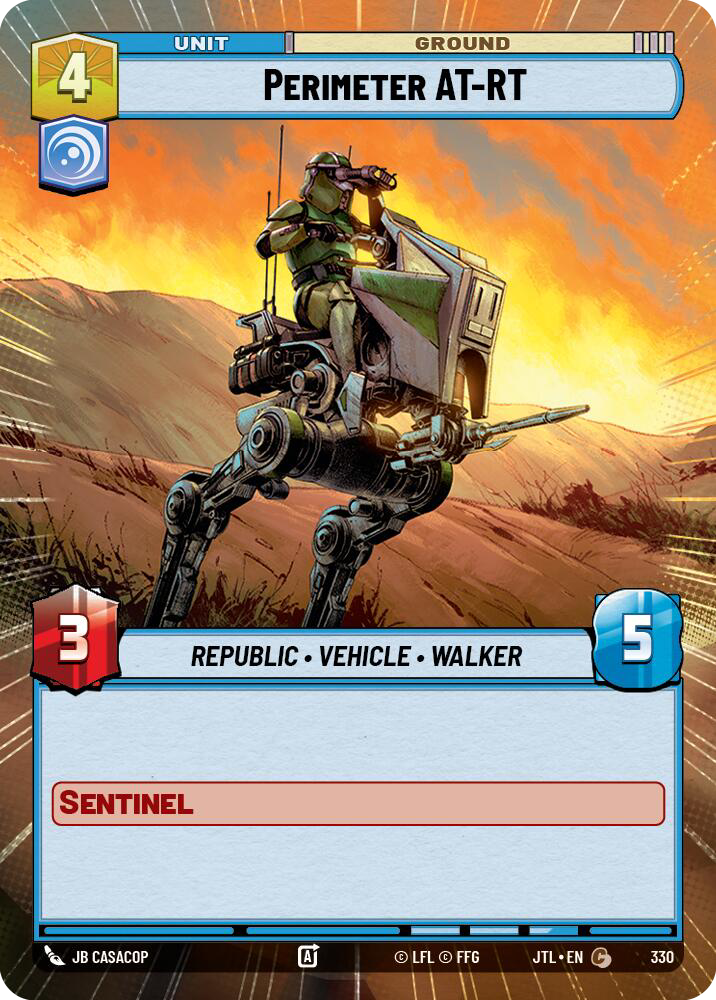 Perimeter AT-RT, Jump to Lightspeed Card Art