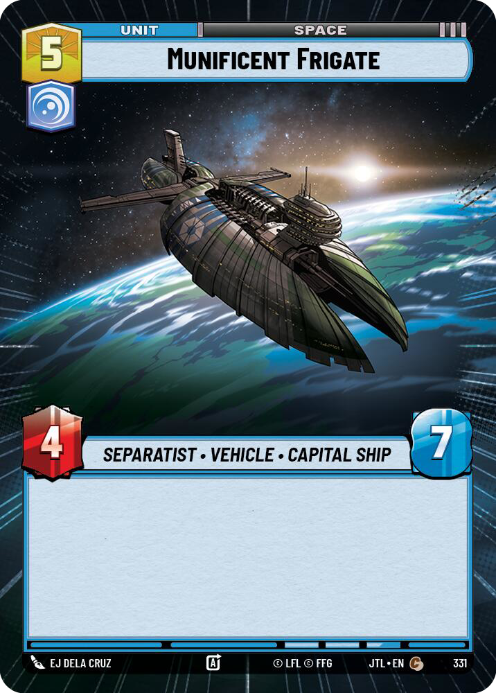 Munificent Frigate, Jump to Lightspeed Card Art