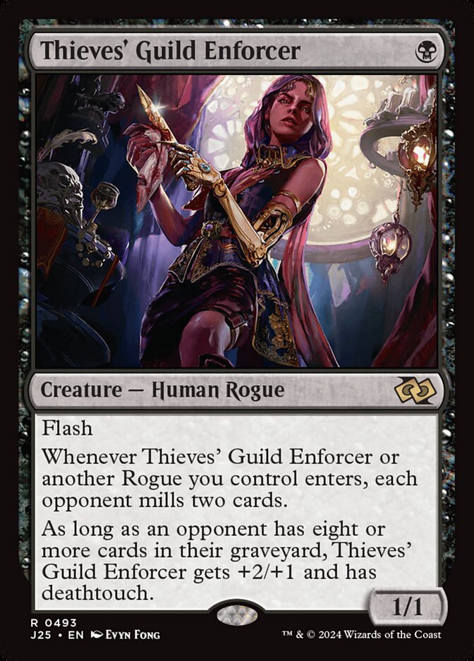 Thieves' Guild Enforcer, Foundations jumpstart Card Art