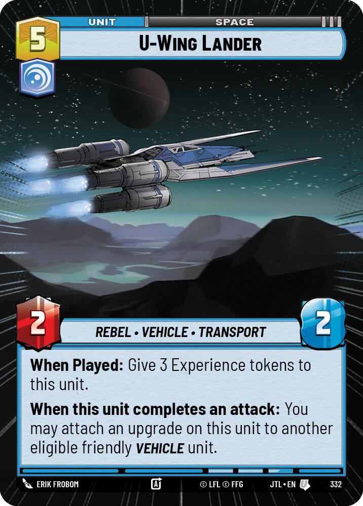 U-Wing Lander, Jump to Lightspeed Card Art