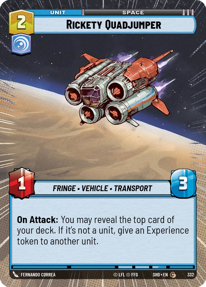 Rickety Quadjumper, Shadows of the Galaxy Card Art