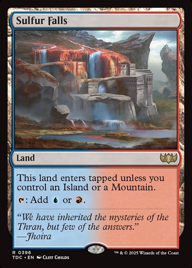 Sulfur Falls, Tarkir: Dragonstorm Commander Card Art