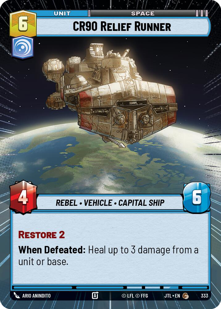 CR90 Relief Runner, Jump to Lightspeed Card Art