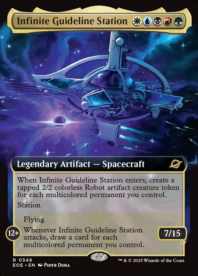 Infinite Guideline Station, Edge Of Eternities Card Art