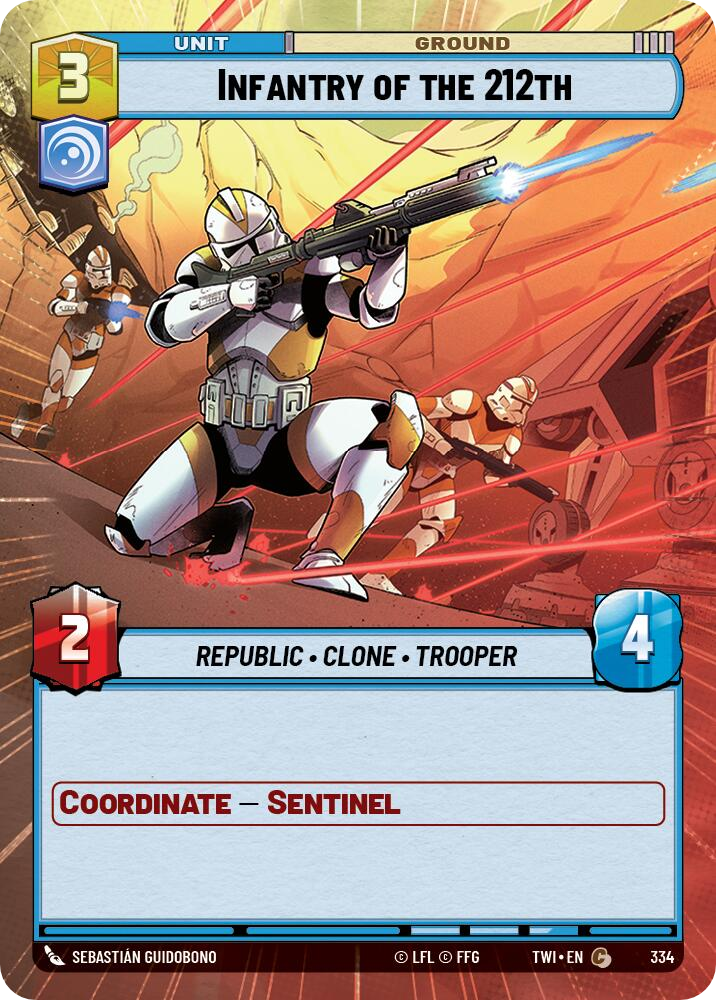 Infantry of the 212th, Twilight of the Republic Card Art