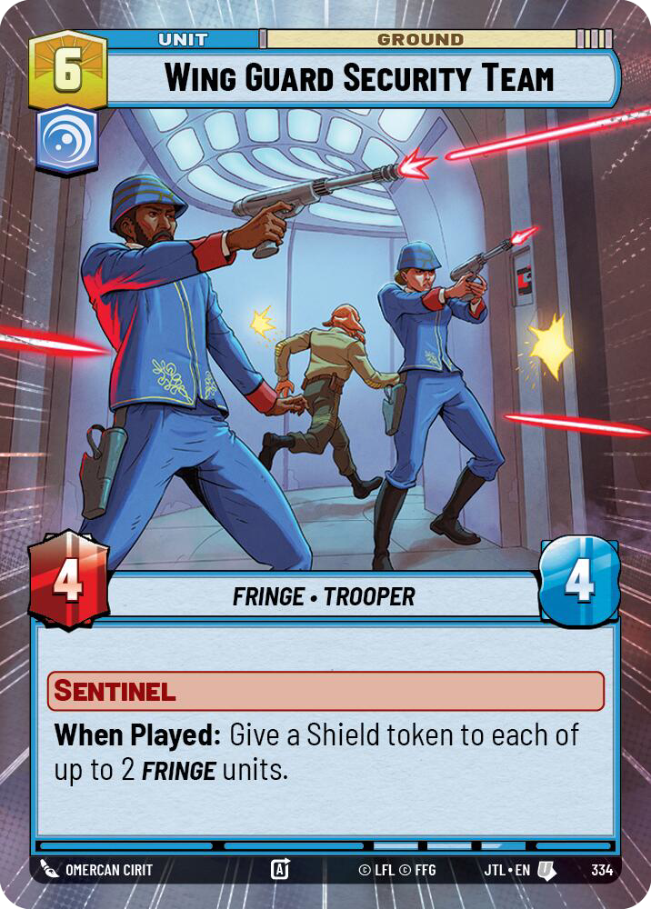 Wing Guard Security Team, Jump to Lightspeed Card Art