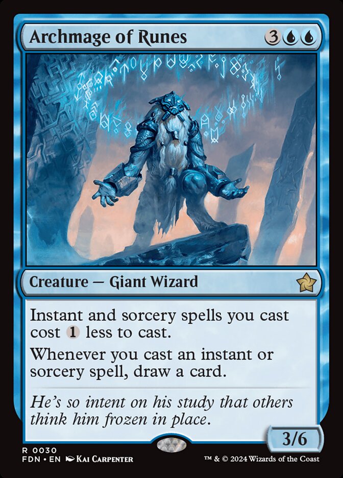 Archmage of Runes, Foundations Card Art