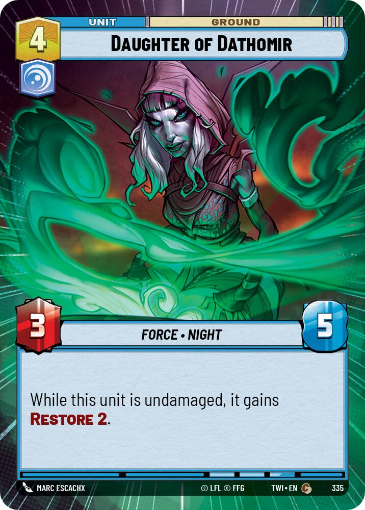 Daughter of Dathomir, Twilight of the Republic Card Art