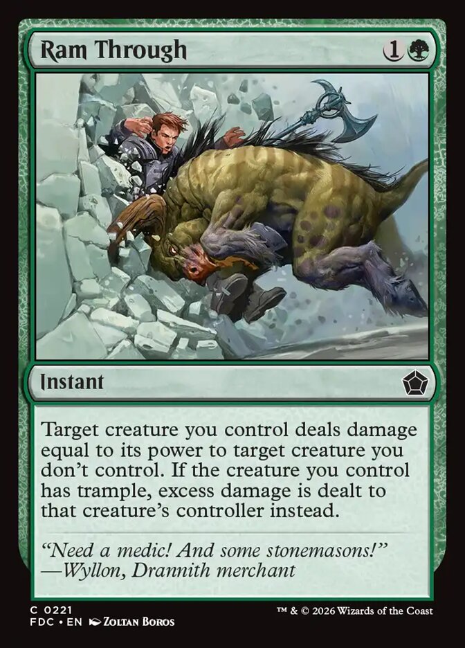 Ram Through, Foundations Commander Card Art