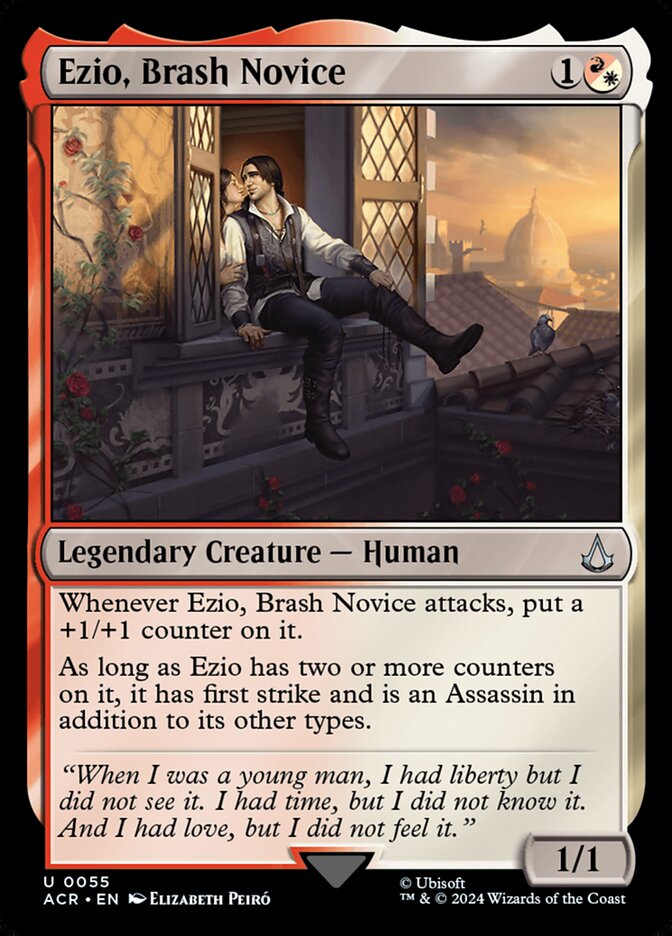 Ezio, Brash Novice, Assassin's creed Card Art