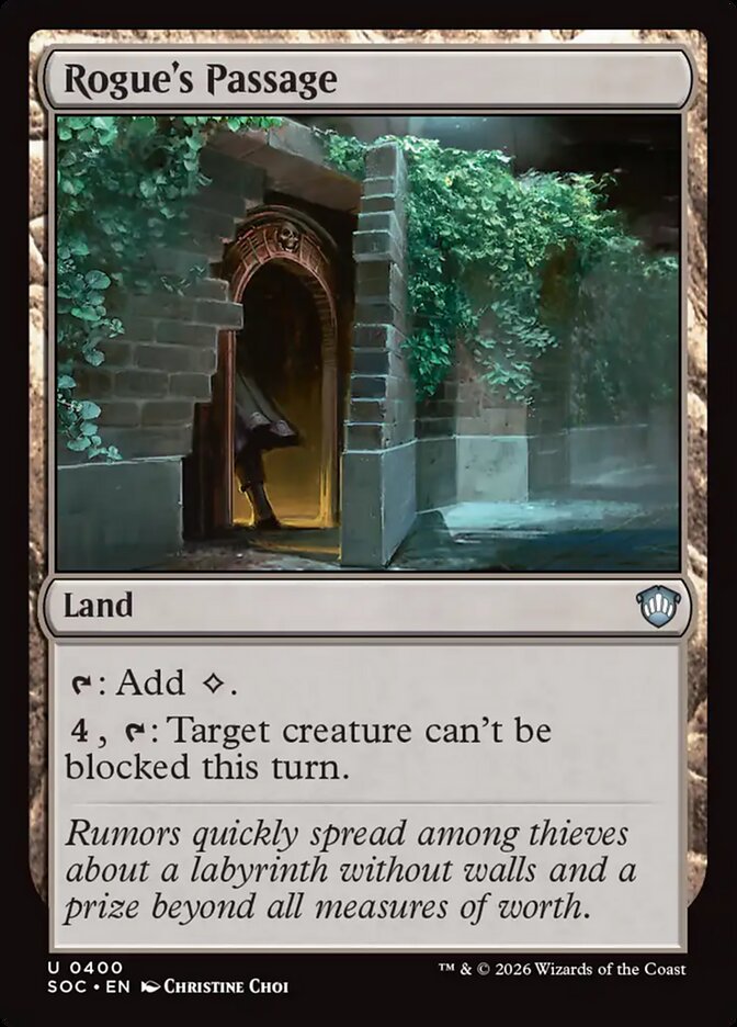 Rogue's Passage, Secrets Of Strixhaven Commander Card Art