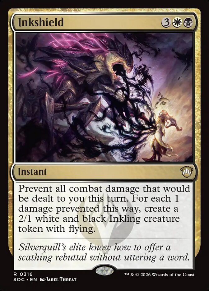 Inkshield, Secrets Of Strixhaven Commander Card Art